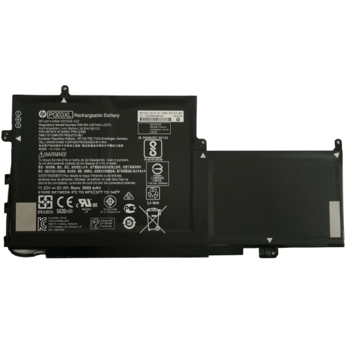 831532-421, 831532-422 ersatz Laptop Akku fuer HP Gaming Pavilion 15-dk0001ne, Gaming Pavilion 15-dk0003nq, 11,55v, 5680mah / 65wh